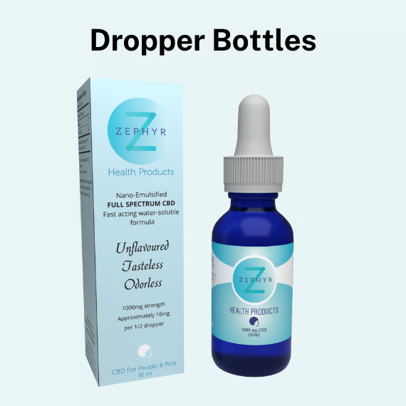 zephyr health products dropper bottle example