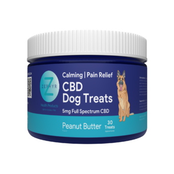 CBD dog treats with peanut butter flavor